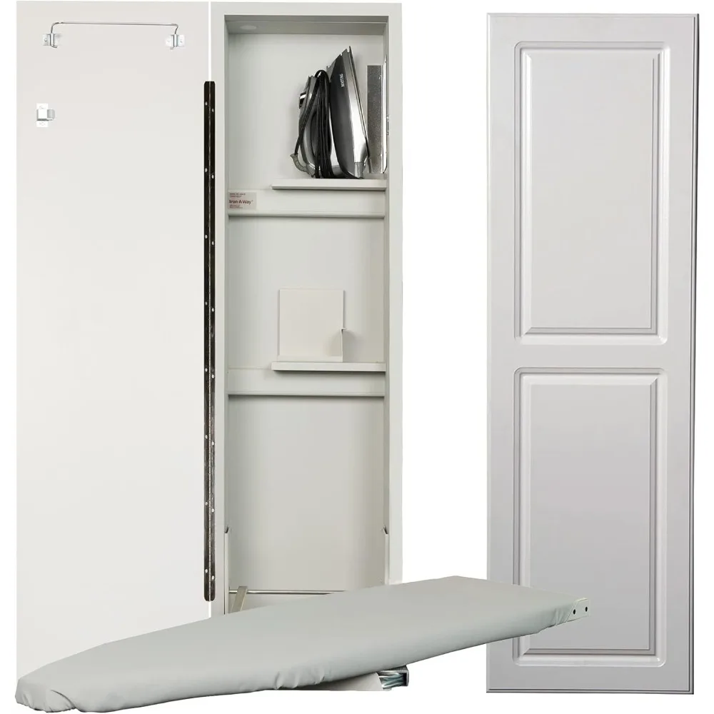 Ironing Center - 42" Built-in Swiveling Ironing Board with Storage Cabinet - Left Hinged Door - White
Ironing Center - 42" Built-in Swiveling Ironing Board with Storage Cabinet - Left Hinged Door - White