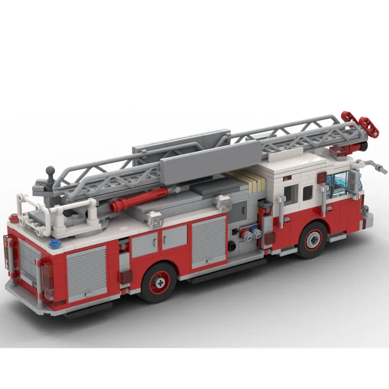 MOC-186167 Urban Traffic Rescue Ladder Fire Truck Building Block Model, 677 Pieces, Boys' Children's Birthday Christmas Toy Gift
MOC-186167 Urban Traffic Rescue Ladder Fire Truck Building Block Model, 677 Pieces, Boys' Children's Birthday Christmas Toy Gift
