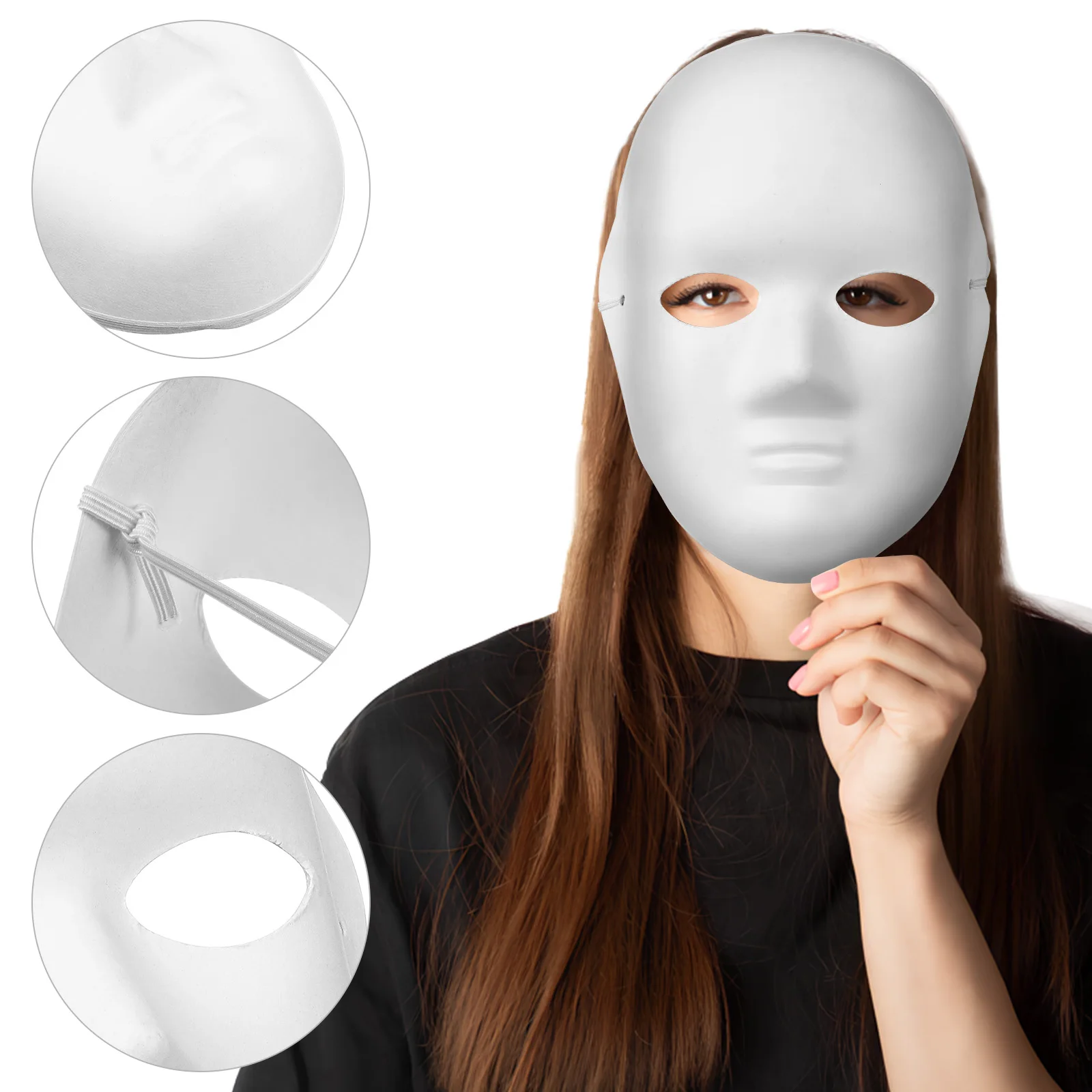 5 pcs White Pulp Masks 21x17cm Unpainted Women DIY Blank Resin Masquerade Halloween Cosplay Party Crafts Decorate Adult
5 pcs White Pulp Masks 21x17cm Unpainted Women DIY Blank Resin Masquerade Halloween Cosplay Party Crafts Decorate Adult