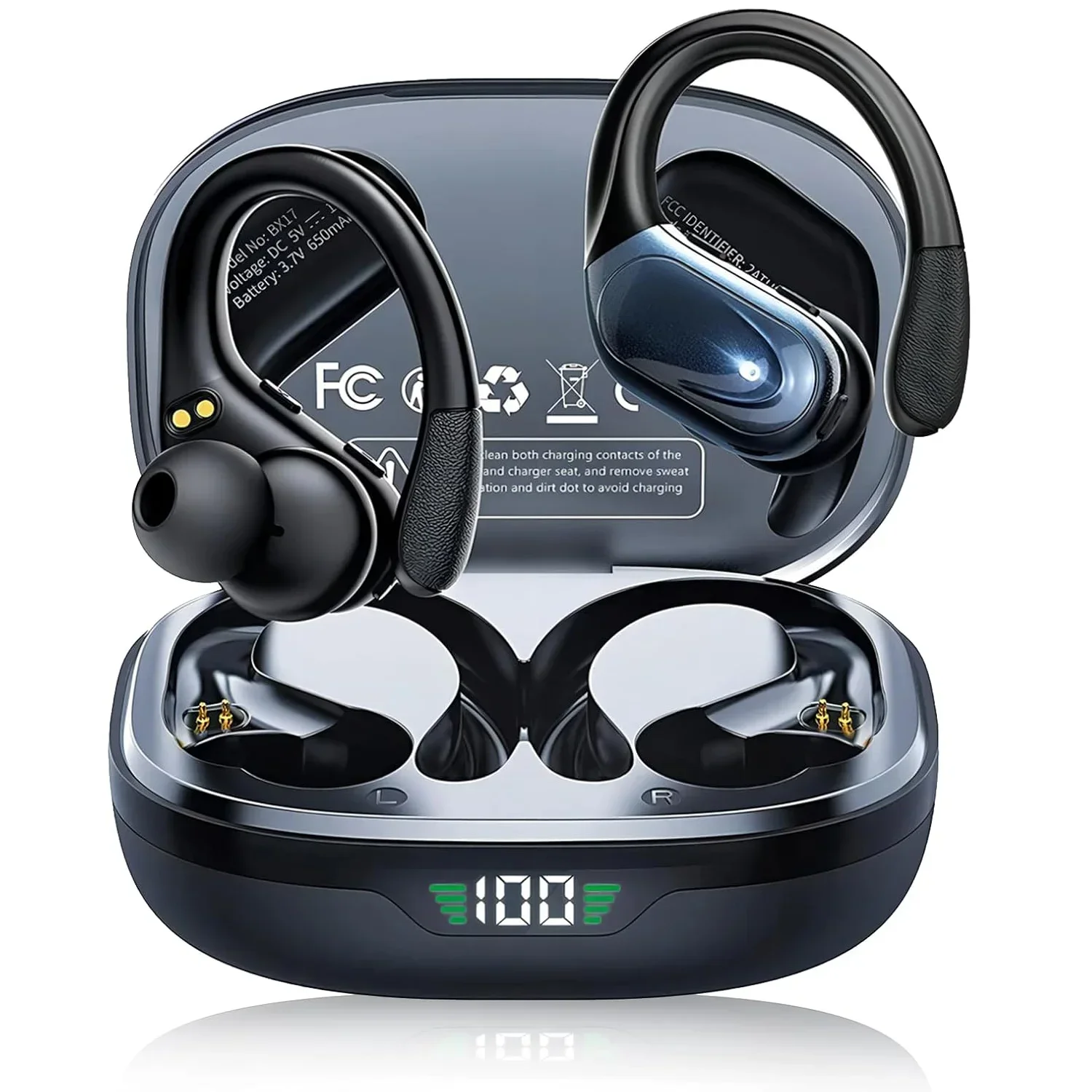 Wireless Headphones, Bluetooth 5.4 Stereo Earphones in Ear with ENC Mic Clear Calls, Noise Cancelling Ear Buds,60hr battery life
Wireless Headphones, Bluetooth 5.4 Stereo Earphones in Ear with ENC Mic Clear Calls, Noise Cancelling Ear Buds,60hr battery life