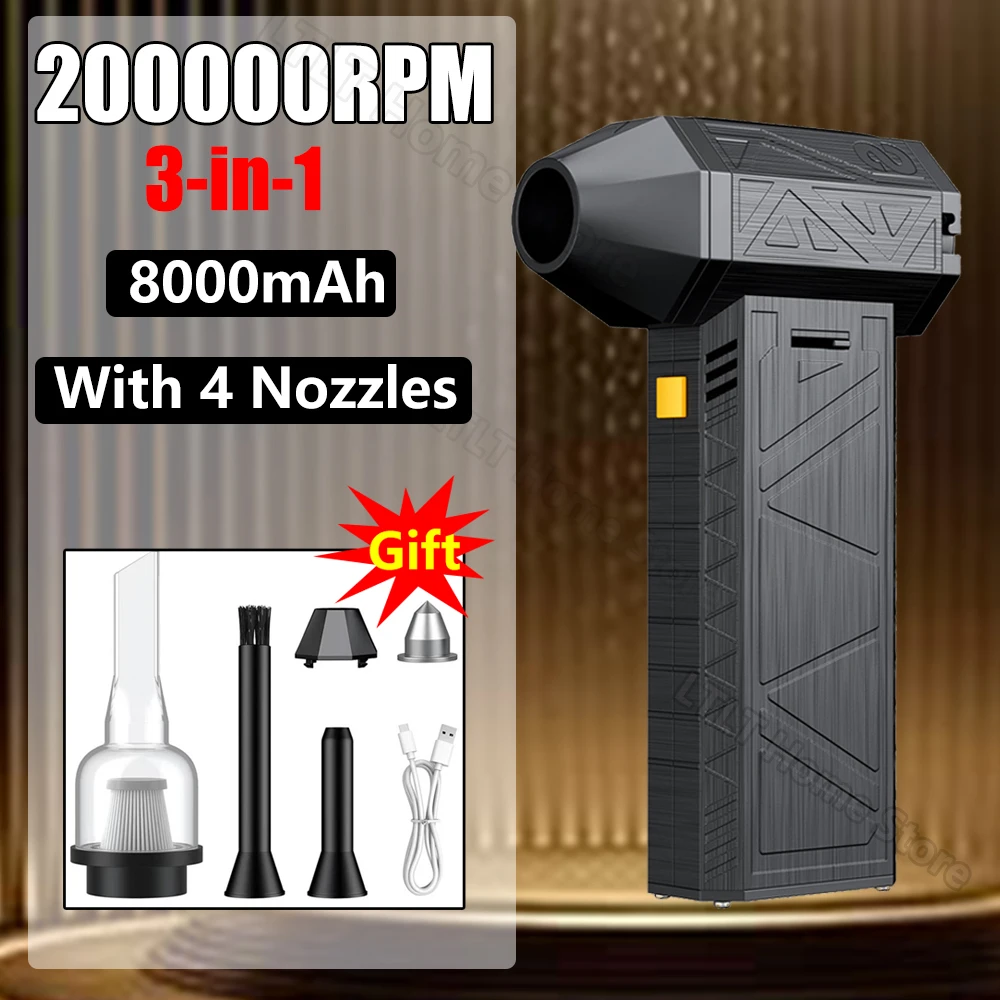 Violent Fan Super Power Turbo Jet Fan 200000 Мощный вентилятор об/мин, пылесос Type-C, зарядка Turbo Jet Blowe
Violent Fan Super Power Turbo Jet Fan 200000 Мощный вентилятор об/мин, пылесос Type-C, зарядка Turbo Jet Blowe