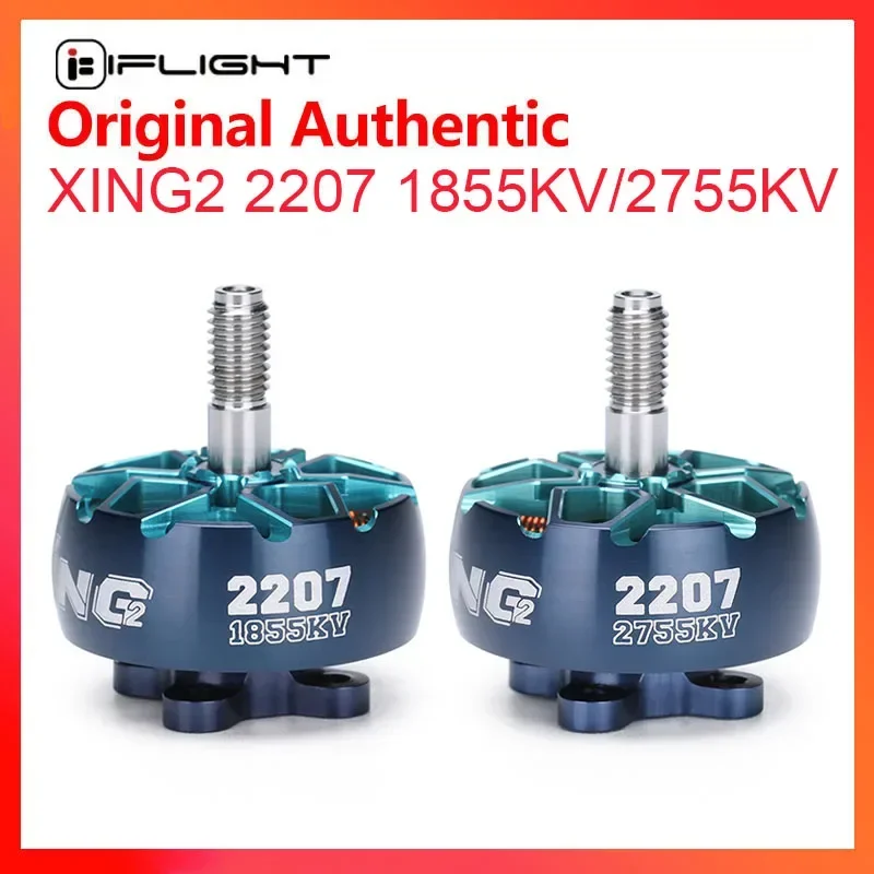 iFlight XING2 2207 1855KV 2755KV Brushless Motor 3~6S Lipo 5mm shaft N52H magnet Suitbale for 5inch Propeller Traversing Drones
iFlight XING2 2207 1855KV 2755KV Brushless Motor 3~6S Lipo 5mm shaft N52H magnet Suitbale for 5inch Propeller Traversing Drones
