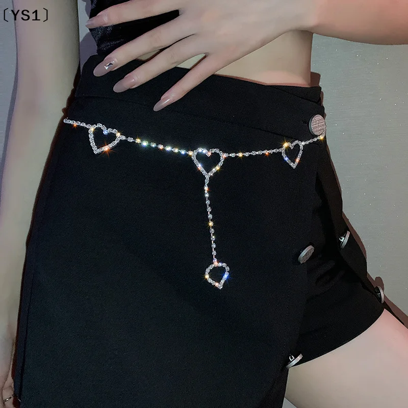 〔YS1〕Metal Heart Chain Belts for Women Waistbands for Dress Waist Chain Belts Rhinestone Crystal Belly Chain
〔YS1〕Metal Heart Chain Belts for Women Waistbands for Dress Waist Chain Belts Rhinestone Crystal Belly Chain
