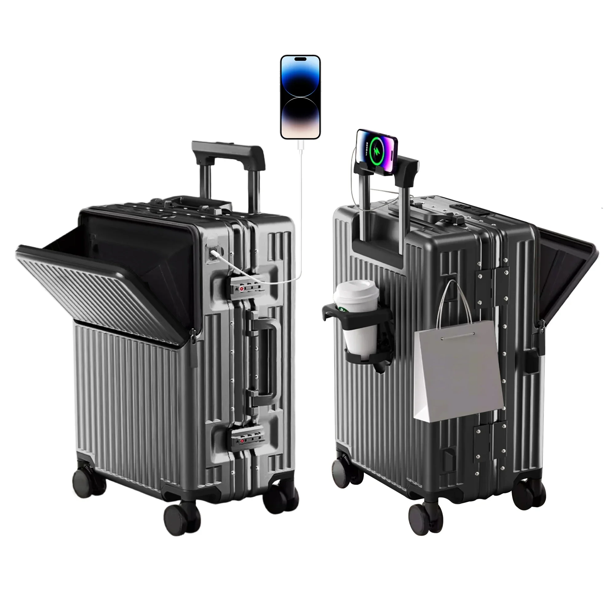 Hard Shell Luggage 20 Inch Travel Rolling Luggage Carry-On Luggage Spinner TSA with Lid PC+ABS Aluminum Frame 20'' - 26''
Hard Shell Luggage 20 Inch Travel Rolling Luggage Carry-On Luggage Spinner TSA with Lid PC+ABS Aluminum Frame 20'' - 26''