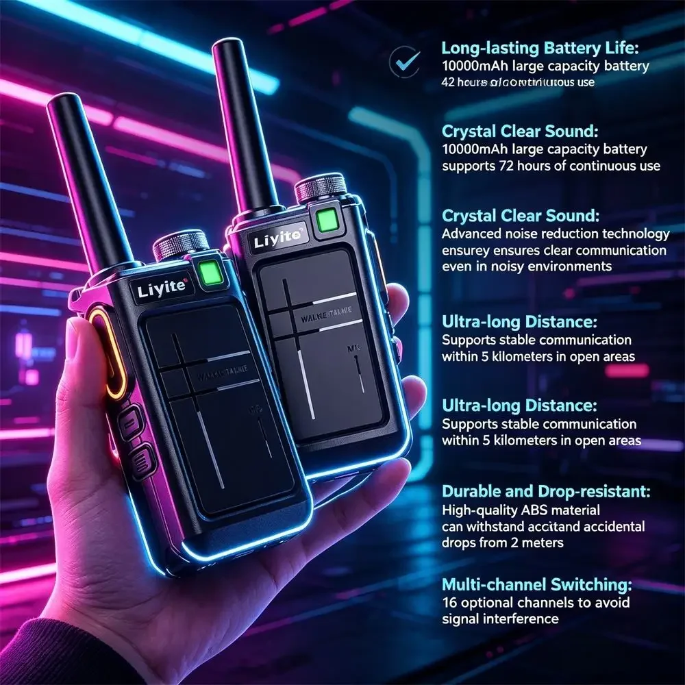 Motolola Walkie Talkie 2 Pack Noise Cancelling Portable Handheld Two Way Radio for Fishing Cycling Team School Event Security
Motolola Walkie Talkie 2 Pack Noise Cancelling Portable Handheld Two Way Radio for Fishing Cycling Team School Event Security