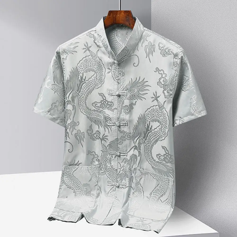 Повседневный мужской костюм Тан в китайском стиле, рубашка с принтом дракона, широкие брюки, традиционный наряд для повседневной носки
Повседневный мужской костюм Тан в китайском стиле, рубашка с принтом дракона, широкие брюки, традиционный наряд для повседневной носки