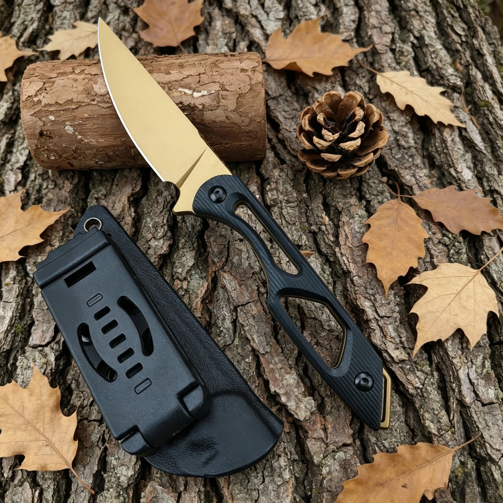 Portable Outdoor Essential Straight Knife with K Sheath Lightweight G10 Handle Camping Fishing Pocket Knife Hiking Utility Tools
Portable Outdoor Essential Straight Knife with K Sheath Lightweight G10 Handle Camping Fishing Pocket Knife Hiking Utility Tools