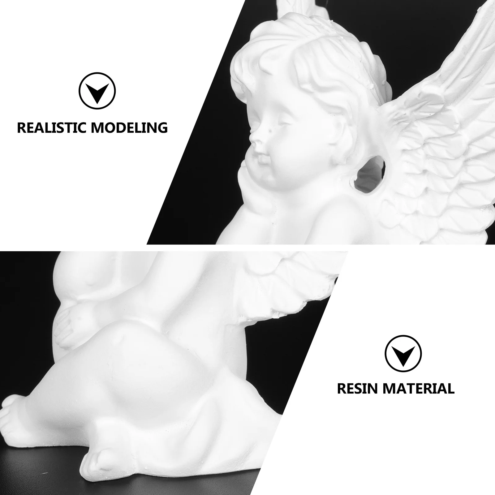 2Pcs Resin Angel Desktop Decorations Resin Statue Adornments Ornament Peaceful Desktop Craft Prop
2Pcs Resin Angel Desktop Decorations Resin Statue Adornments Ornament Peaceful Desktop Craft Prop