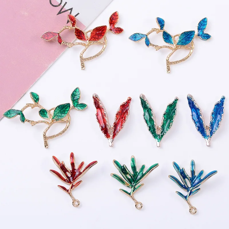 100Pcs sets of accessories dripping oil, three-color vine branches leaves, happy event, bridal clothes hair DIY handmade pendant
100Pcs sets of accessories dripping oil, three-color vine branches leaves, happy event, bridal clothes hair DIY handmade pendant