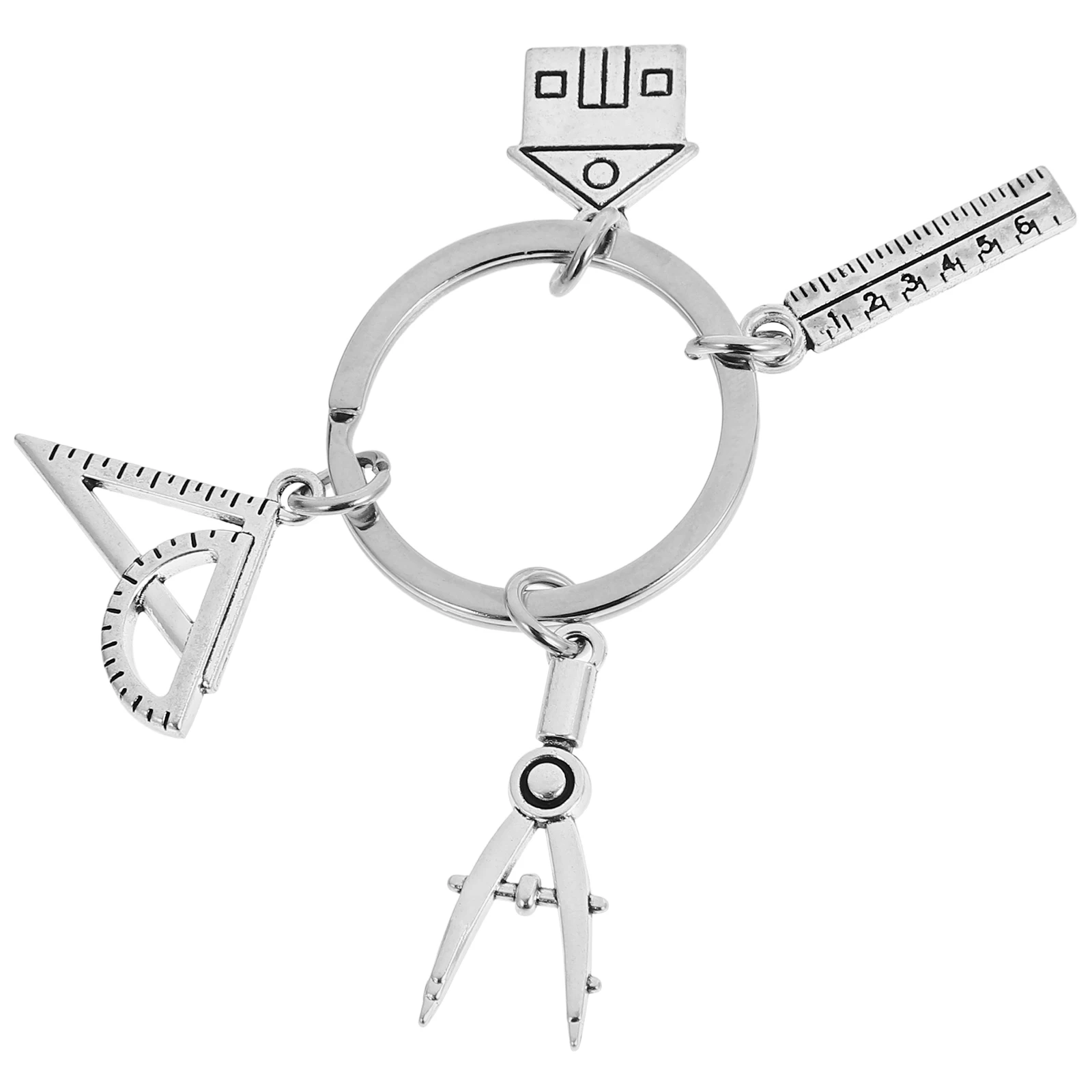 Ruler Keychain Creative Metal Architect Engineer Gifts Lightweight Compact Design Multiple Keys Holder Bracelet Pendant Charm
Ruler Keychain Creative Metal Architect Engineer Gifts Lightweight Compact Design Multiple Keys Holder Bracelet Pendant Charm