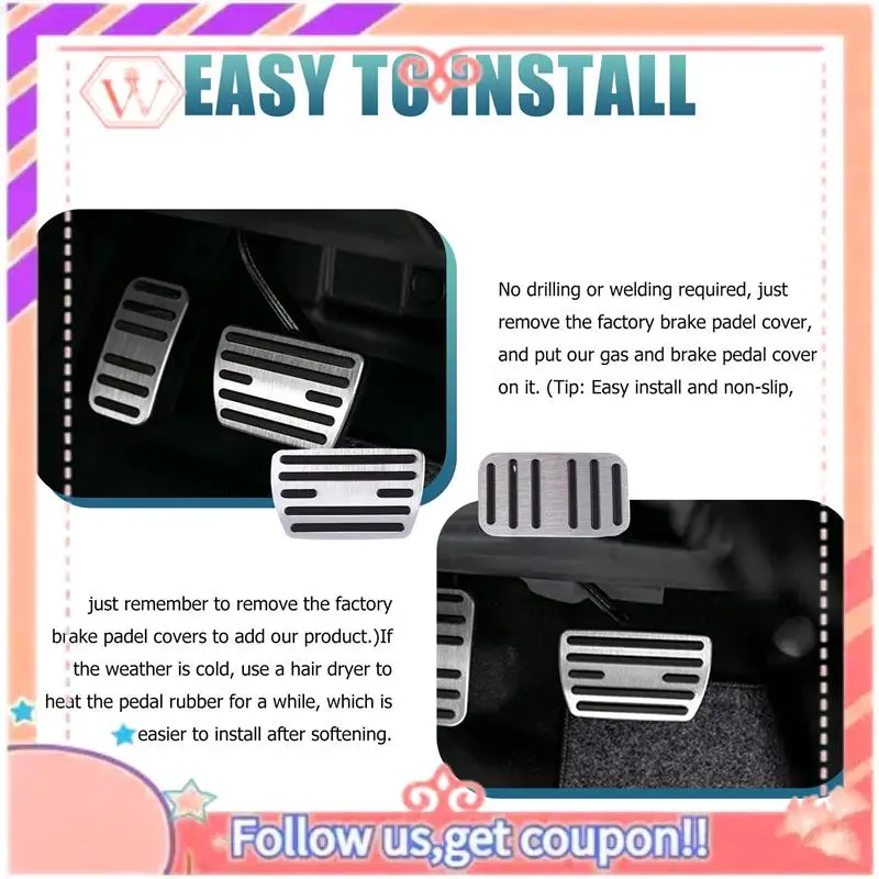 Durable Anti Slip Foot Pedal Covers Gas Brake And Accelerator Pedal Pad For Honda Civic Accord CRV Odyssey Pilot Accessories
Durable Anti Slip Foot Pedal Covers Gas Brake And Accelerator Pedal Pad For Honda Civic Accord CRV Odyssey Pilot Accessories