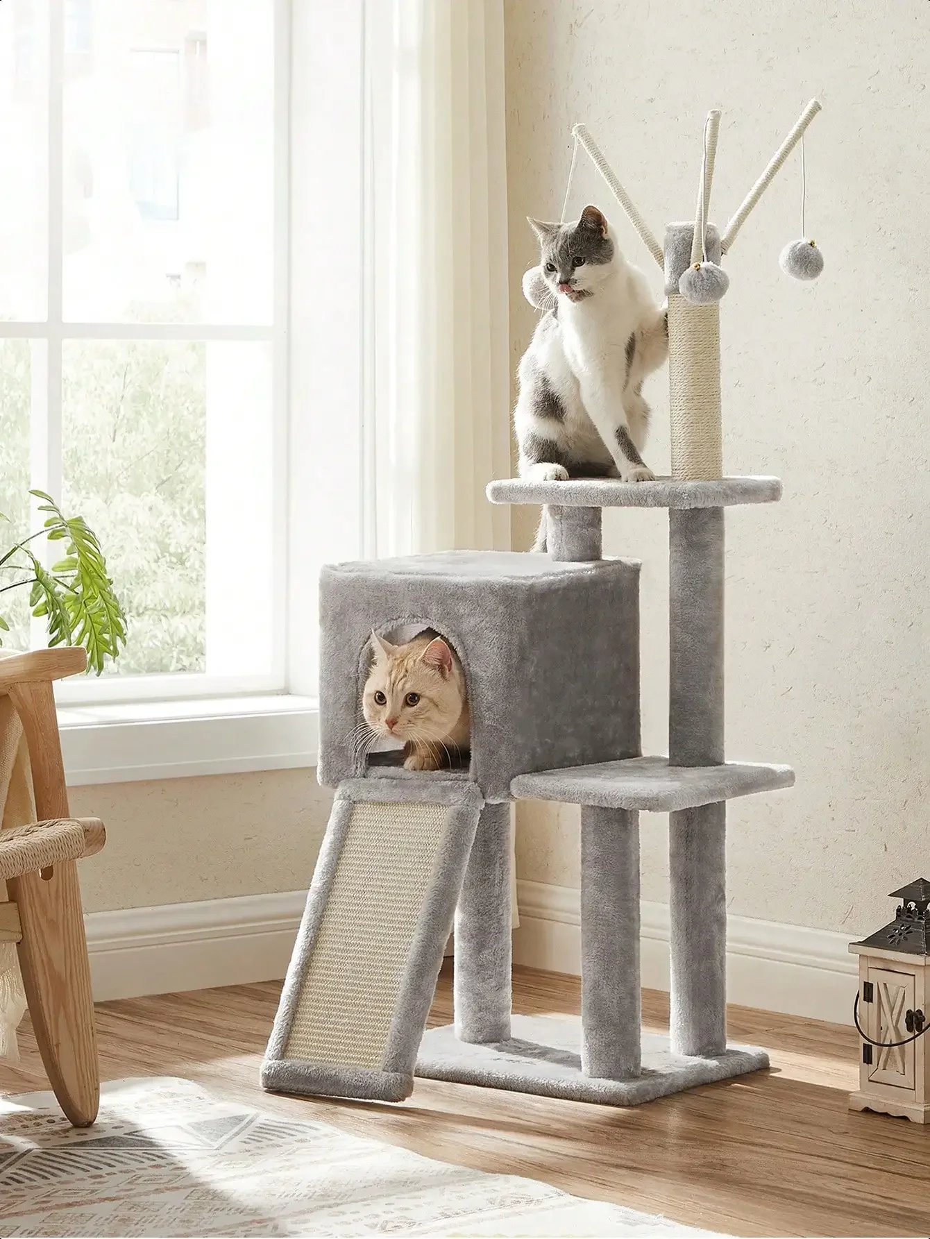 Кошачья лежанка-когтеточка 46,5 дюймов для домашних кошек и котят, многоуровневая плюшевая лежанка-домик, 16,5 x 12,6 x 46,5 дюймов, с когтеточкой, Ra
Кошачья лежанка-когтеточка 46,5 дюймов для домашних кошек и котят, многоуровневая плюшевая лежанка-домик, 16,5 x 12,6 x 46,5 дюймов, с когтеточкой, Ra