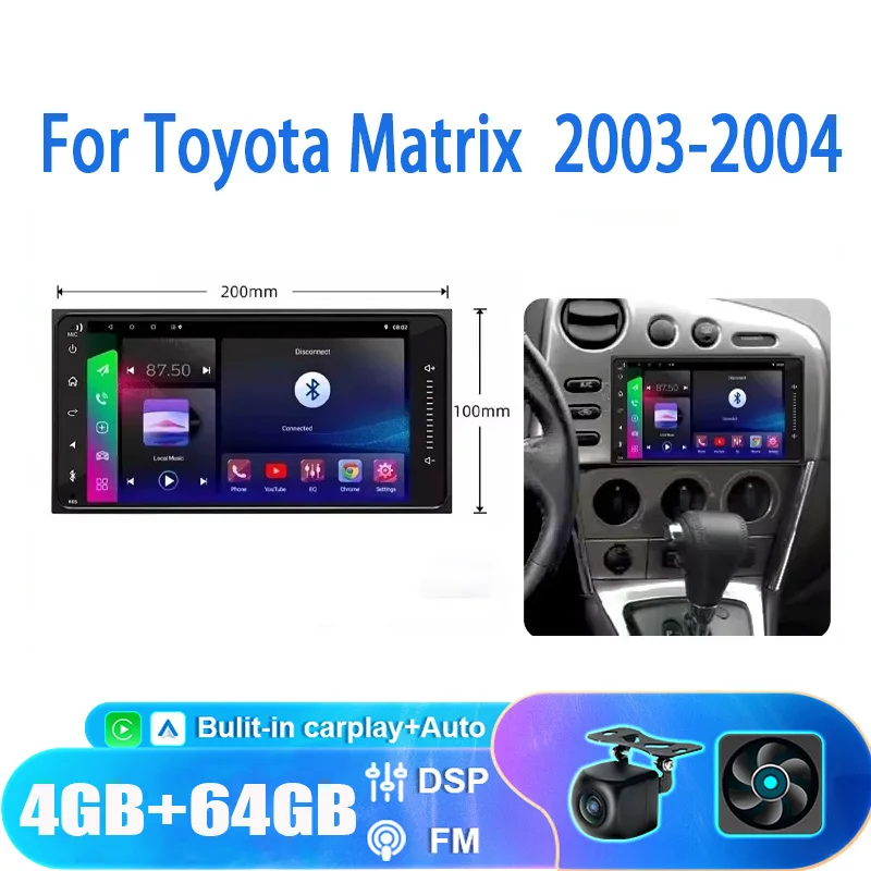 7'' For Toyota Matrix 2003-2004 Car Radio Head Unit Carplay Apple Android 13 Auto Intelligent System Multimedia Player GPS
7'' For Toyota Matrix 2003-2004 Car Radio Head Unit Carplay Apple Android 13 Auto Intelligent System Multimedia Player GPS