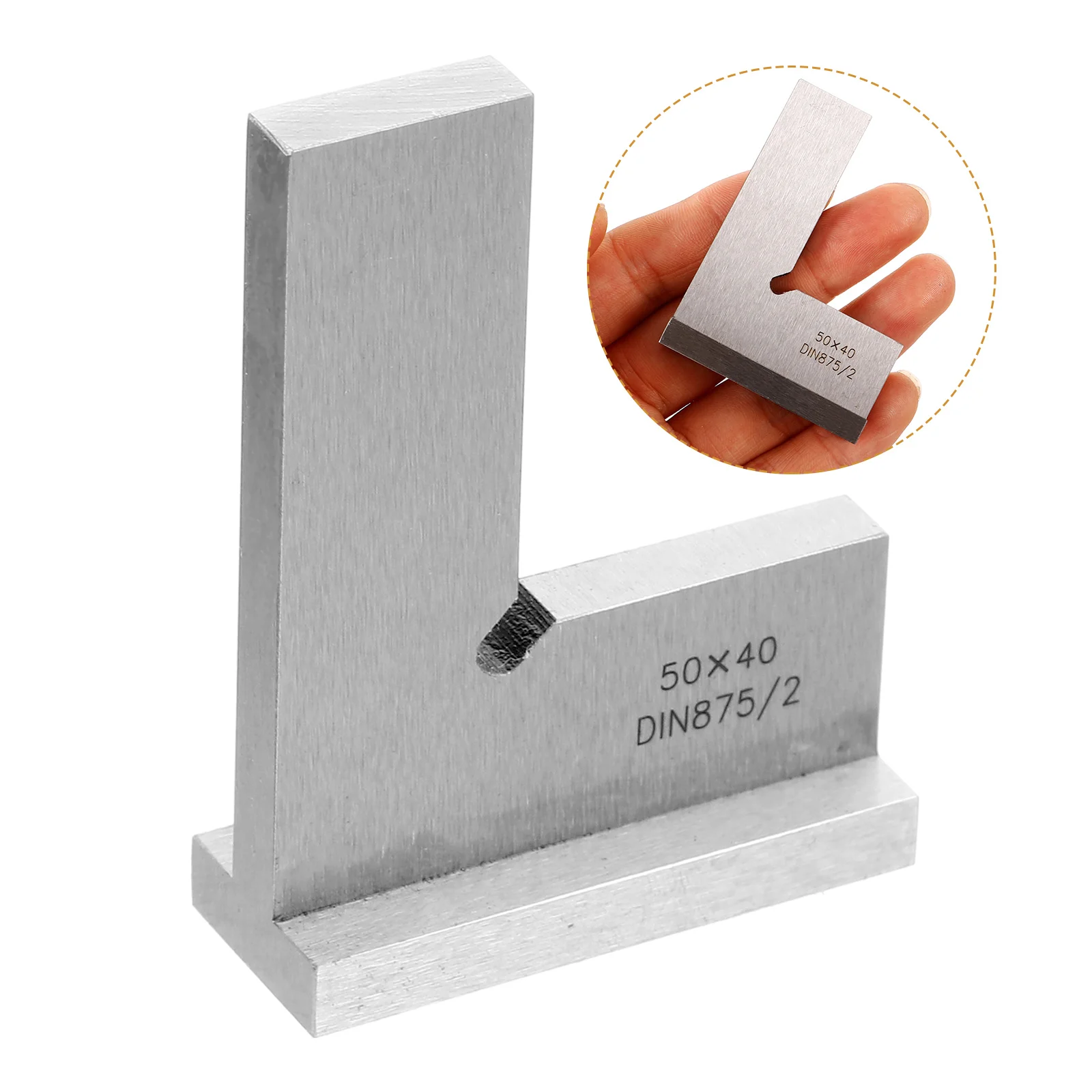 Flat Angle Ruler 50x40mm High Precision Carpenter Measuring Tool Right Square Geometry Ruler Woodworking Lightweight Storage
Flat Angle Ruler 50x40mm High Precision Carpenter Measuring Tool Right Square Geometry Ruler Woodworking Lightweight Storage