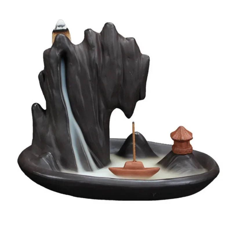 Chinese Landscape Mountains Waterfall Incense Burner Stick Backflow Incense Holder Aromatherapy Censer New Year Gifts
Chinese Landscape Mountains Waterfall Incense Burner Stick Backflow Incense Holder Aromatherapy Censer New Year Gifts