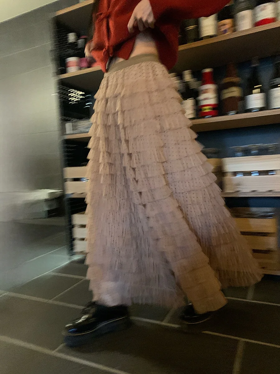 Sinbounboun High Waist A-Line Skirt Polka Dot Cake Skirt Multi-Layer Pleated Net Gown Women's Fashion City Commute
Sinbounboun High Waist A-Line Skirt Polka Dot Cake Skirt Multi-Layer Pleated Net Gown Women's Fashion City Commute