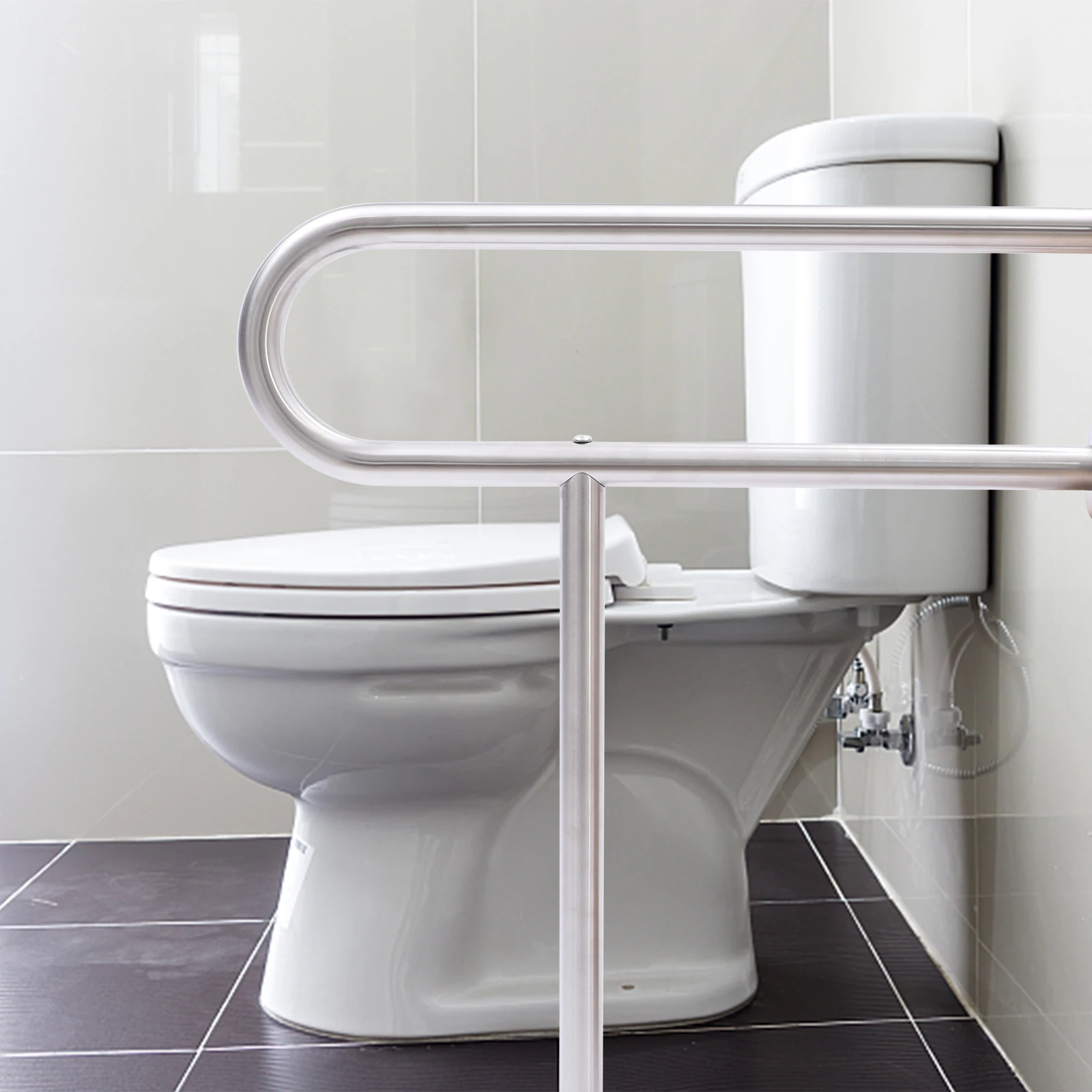 Stainless Steel Grab Bar for Bathroom Silver Toilet Safety Rail Handicap Grab Bar,Shower Safety Hand Rails for Elderly Bathtub Assist Grab Bar 60*75cm
Stainless Steel Grab Bar for Bathroom Silver Toilet Safety Rail Handicap Grab Bar,Shower Safety Hand Rails for Elderly Bathtub Assist Grab Bar 60*75cm