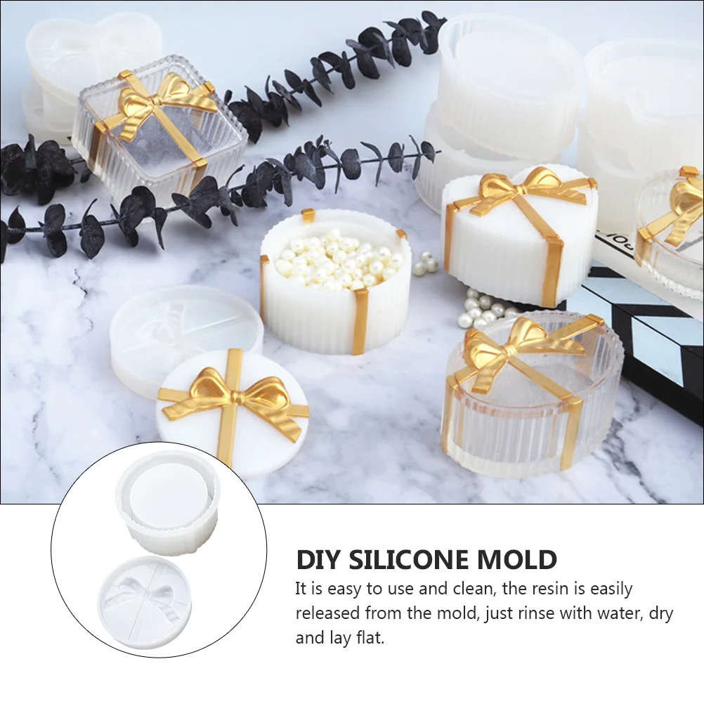 Gift Box Diy Silicone Mold Silicone Epoxy Resin DIY Accessories Round Shape Jewelry Storage Craft Molds Portable Smooth
Gift Box Diy Silicone Mold Silicone Epoxy Resin DIY Accessories Round Shape Jewelry Storage Craft Molds Portable Smooth