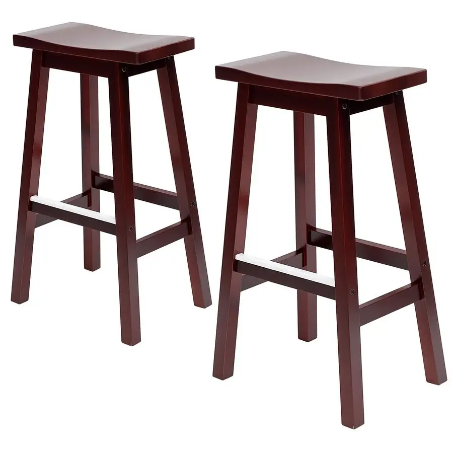 Комплект из 2 барных стульев, высотой 30 дюймов, с сиденьями-седлами, подставками для ног и в индустриальном стиле, для кухонной стойки, для отдыха
Комплект из 2 барных стульев, высотой 30 дюймов, с сиденьями-седлами, подставками для ног и в индустриальном стиле, для кухонной стойки, для отдыха