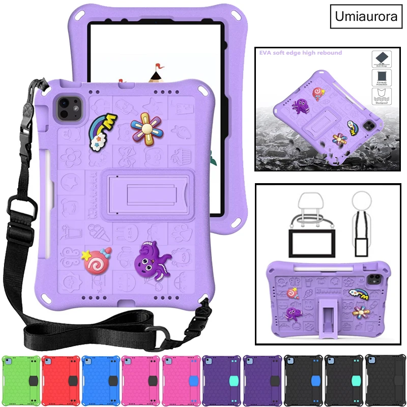 Для IPad Mini 7 8 9th 10.2 10th 10.9 11th Gen A16 Air 9.7 Pro 10.5 11 дюймов M2 M3 M4 Чехол для планшета с ремешком-подставкой Противоударный EVA Funda
Для IPad Mini 7 8 9th 10.2 10th 10.9 11th Gen A16 Air 9.7 Pro 10.5 11 дюймов M2 M3 M4 Чехол для планшета с ремешком-подставкой Противоударный EVA Funda