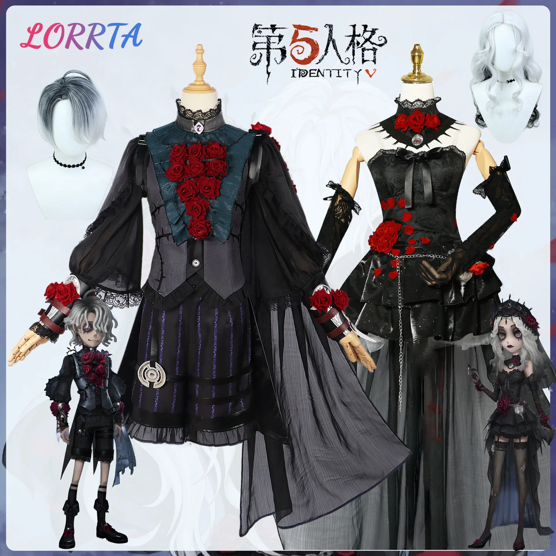 Identity V Ada Messmer Cosplay Luminary Emile Cosplay Costume Wig Women Black Sexy Dress Night Skin Black Gothic Rose FANCY Suit
Identity V Ada Messmer Cosplay Luminary Emile Cosplay Costume Wig Women Black Sexy Dress Night Skin Black Gothic Rose FANCY Suit