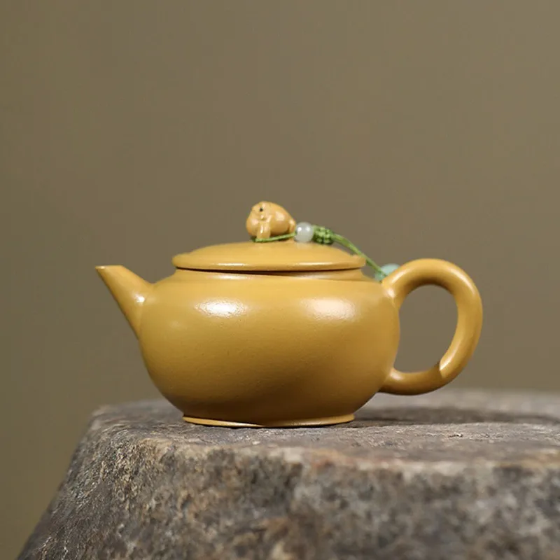 Chinese Yixing Purple Clay Teapot Handmade Golden Toad Tea Pot Beauty Tea Infuser Kettle Zisha Tea Set Household Teaware 130ml
Chinese Yixing Purple Clay Teapot Handmade Golden Toad Tea Pot Beauty Tea Infuser Kettle Zisha Tea Set Household Teaware 130ml