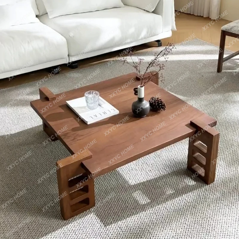 Q Medieval black walnut coffee table home living room modern simple light luxury solid wood
Q Medieval black walnut coffee table home living room modern simple light luxury solid wood