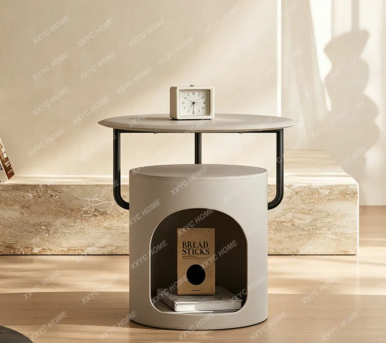 Modern Cream Wind Cat Nest Side Several Small Unit Round Side Table People and Cats Shared Saddle Leather Bedside Table
Modern Cream Wind Cat Nest Side Several Small Unit Round Side Table People and Cats Shared Saddle Leather Bedside Table
