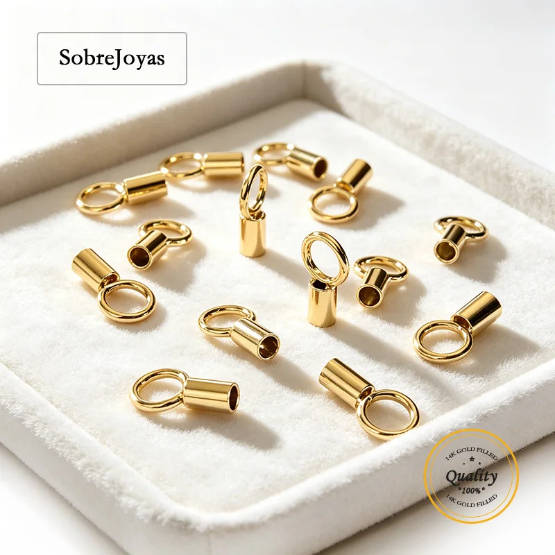 14K Gold Filled Crimp End Caps Jewelry Making Supplies Handmade Crimp Caps for DIY Wholesale
14K Gold Filled Crimp End Caps Jewelry Making Supplies Handmade Crimp Caps for DIY Wholesale