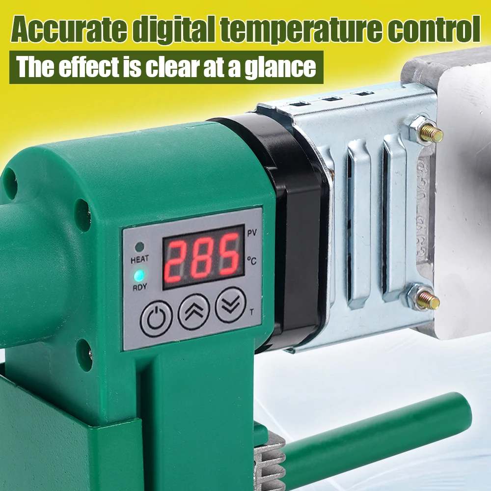 2000W 220V Digital PPR Pipe Hot Melt Welding Machine 20-63mm Adjustable Temp Welder Tool With Pipe Cutter Iron Case For PE PVC
2000W 220V Digital PPR Pipe Hot Melt Welding Machine 20-63mm Adjustable Temp Welder Tool With Pipe Cutter Iron Case For PE PVC