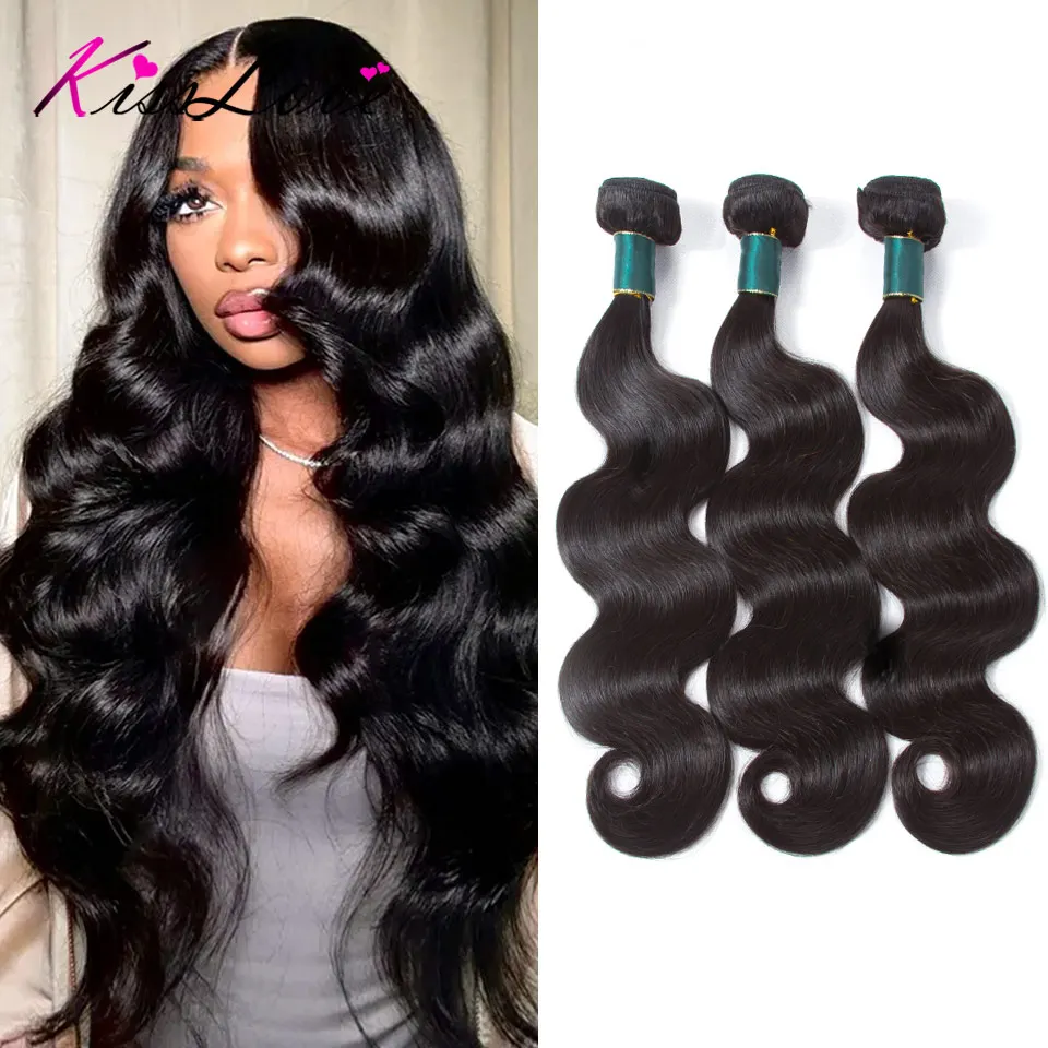 KissLove Hair Body Wave Human Hair Bundles 1/3 Piece Brazilian 100% Human Hair Weave Bundles Remy Hair Extensions For Women
KissLove Hair Body Wave Human Hair Bundles 1/3 Piece Brazilian 100% Human Hair Weave Bundles Remy Hair Extensions For Women