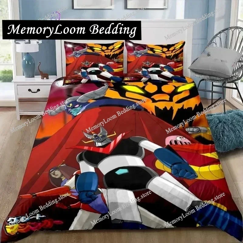 Premium Themed Bed Set: 3D Anime Mazinger z UFO Robot Grendizer Duvet Cover with Matching Pillowcases, for King/Queen Size Beds
Premium Themed Bed Set: 3D Anime Mazinger z UFO Robot Grendizer Duvet Cover with Matching Pillowcases, for King/Queen Size Beds