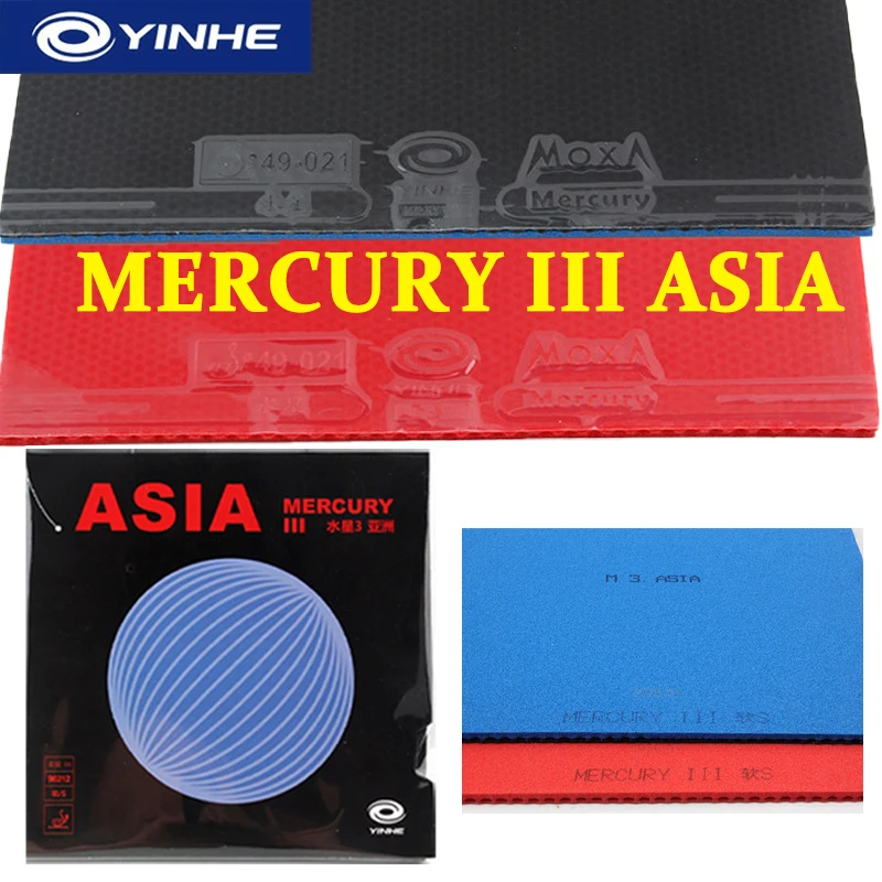 YINHE MERCURY III Pips-in Table Tennis Rubber Sticky Offensive Ping Pong Rubber with Cake Large Pore Blue Sponge ITTF Approved
YINHE MERCURY III Pips-in Table Tennis Rubber Sticky Offensive Ping Pong Rubber with Cake Large Pore Blue Sponge ITTF Approved