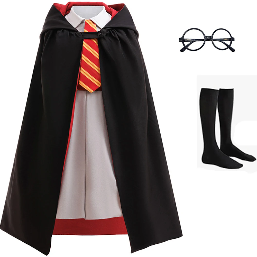 Girl Halloween Costume Grey Princess Dress+Cloak+Socks+Glasses 4pcs Sets For Children Birthday Party Carnival Cosplay Costume
Girl Halloween Costume Grey Princess Dress+Cloak+Socks+Glasses 4pcs Sets For Children Birthday Party Carnival Cosplay Costume