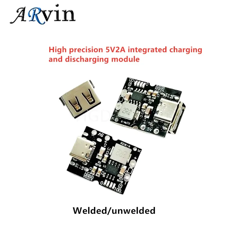 1/5/10pcs high-precision 5V2A integrated charging and discharging module Type-C input compatible with 4.2V lithium battery
1/5/10pcs high-precision 5V2A integrated charging and discharging module Type-C input compatible with 4.2V lithium battery 