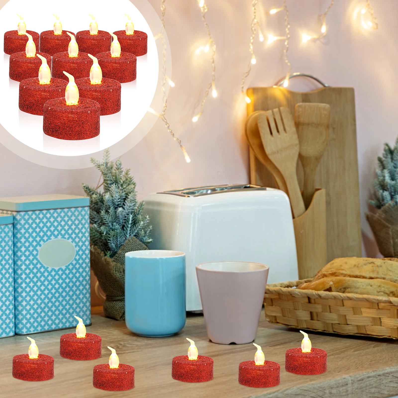 Glowing Electronic Lamp Flameless Votive Candles Lights for Decoration Flickering LED
Glowing Electronic Lamp Flameless Votive Candles Lights for Decoration Flickering LED