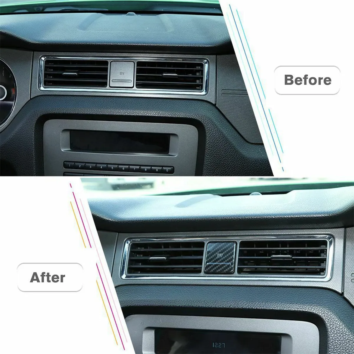 Cigarette- Lighter Trim Cover ABS Sticker Interior Accessories For Ford Mustang 2010 2011 2012 2013 2014-X67A
Cigarette- Lighter Trim Cover ABS Sticker Interior Accessories For Ford Mustang 2010 2011 2012 2013 2014-X67A