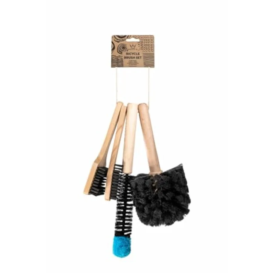Peaty's Complete Bike Brush Set Patented Design Eco-Friendly and Super Durable Beech Wood Brushes for MTB Road and Gravel Bikes
Peaty's Complete Bike Brush Set Patented Design Eco-Friendly and Super Durable Beech Wood Brushes for MTB Road and Gravel Bikes