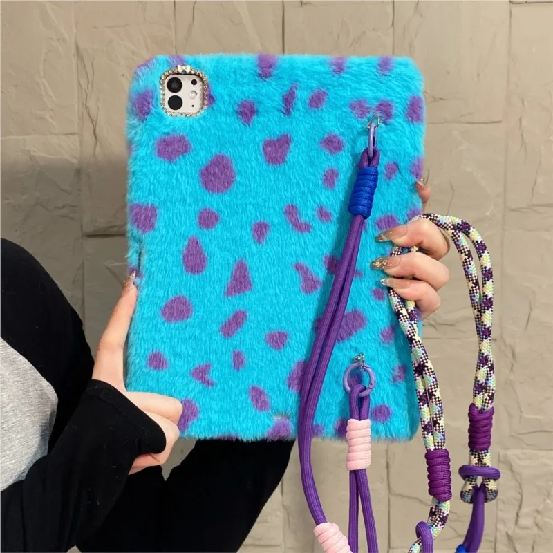 Plush Leopard Print Tablet Case With Lanyard & Pen Slot For iPad Mini 6/7 8.3in Air1/2 iPad 5/6/2017/2018 Air3 Pro 9.7/10.5in
Plush Leopard Print Tablet Case With Lanyard & Pen Slot For iPad Mini 6/7 8.3in Air1/2 iPad 5/6/2017/2018 Air3 Pro 9.7/10.5in