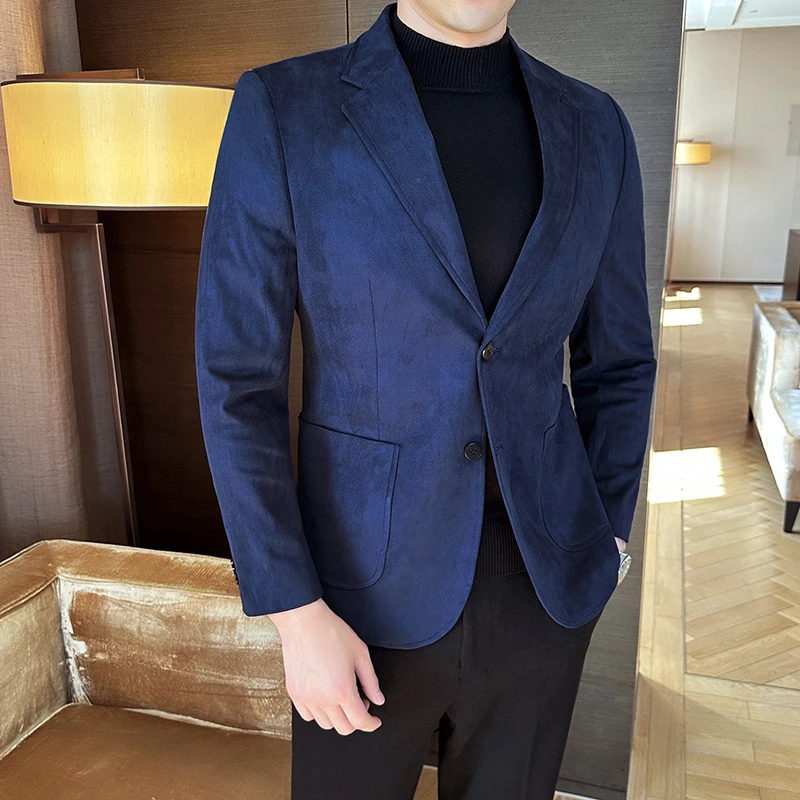 Autumn and Winter Warm Men's Business Casual Suit Solid Color Ball Gown Slim Fit Daily Coat Single-Breasted Jacket
Autumn and Winter Warm Men's Business Casual Suit Solid Color Ball Gown Slim Fit Daily Coat Single-Breasted Jacket