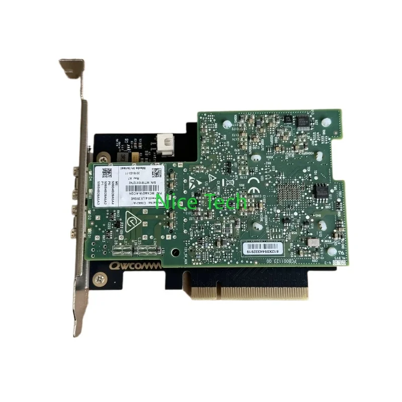 Двухпортовая сетевая интерфейсная карта MellanoxCX4421A CX4411A25G ConnectX-4L CX4121A PCI-E
Двухпортовая сетевая интерфейсная карта MellanoxCX4421A CX4411A25G ConnectX-4L CX4121A PCI-E