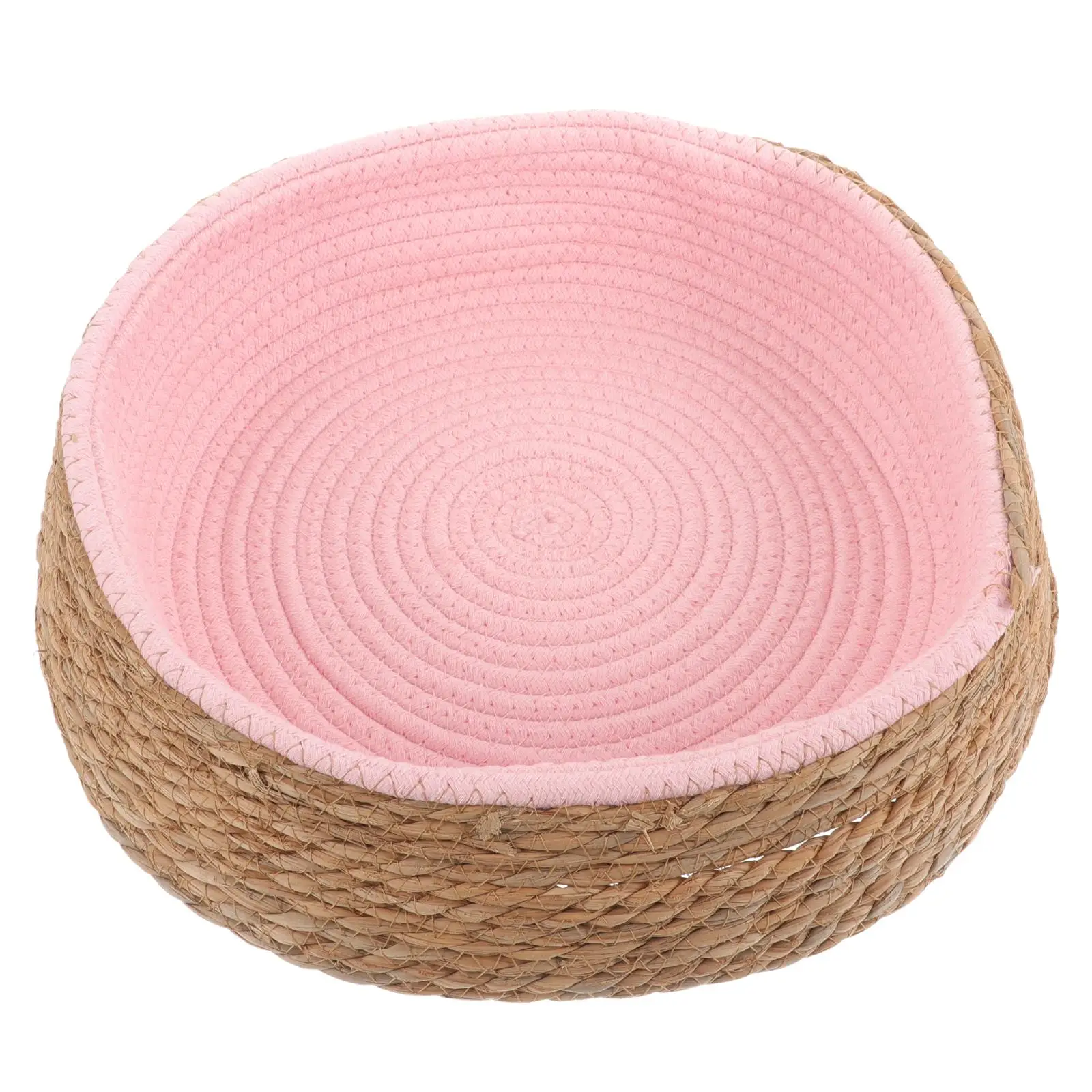 Rattan Pet Bed Small Pink Round Woven Nest for Cats Dogs Durable Puppy Cat Bed Warm Sleeping Pad Cozy Furniture
Rattan Pet Bed Small Pink Round Woven Nest for Cats Dogs Durable Puppy Cat Bed Warm Sleeping Pad Cozy Furniture