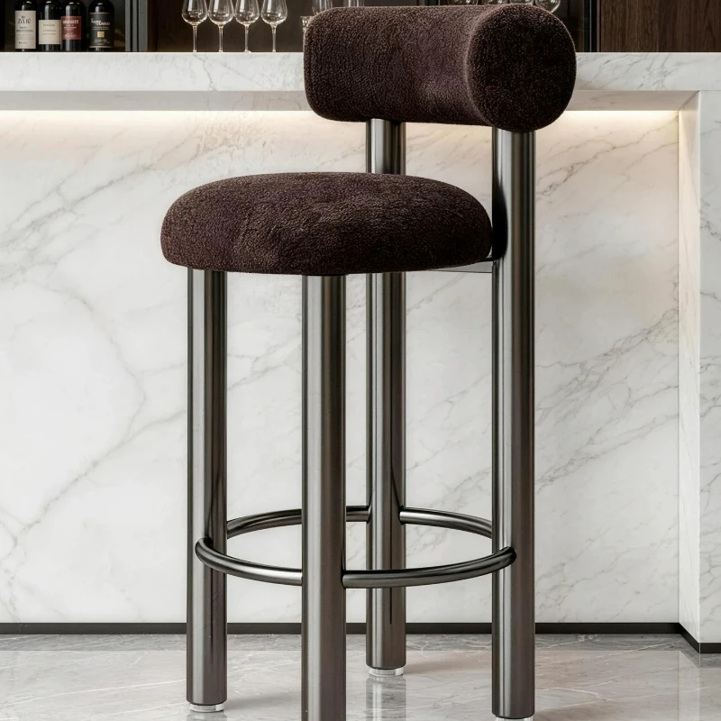 Coffee High Bar Chair Luxury Modern With Backrest Iron Dining Room Bar Chair Counter Chaise De Bar Velour Kitchen Furniture
Coffee High Bar Chair Luxury Modern With Backrest Iron Dining Room Bar Chair Counter Chaise De Bar Velour Kitchen Furniture