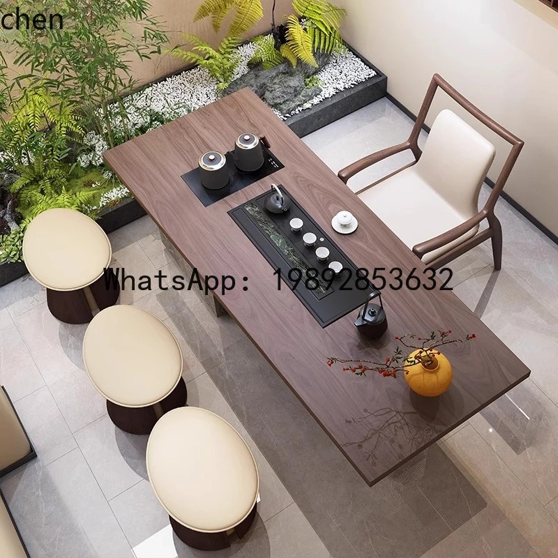 high-end walnut tea table light luxury high-end tea table living room home
high-end walnut tea table light luxury high-end tea table living room home