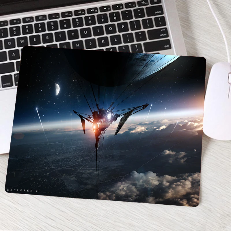 22*18CM Small Mouse Pad Notebook Impact Keyboard Pad Desktop Non-slip Placemat MousePad for Gamer Accessories Spaceship
22*18CM Small Mouse Pad Notebook Impact Keyboard Pad Desktop Non-slip Placemat MousePad for Gamer Accessories Spaceship