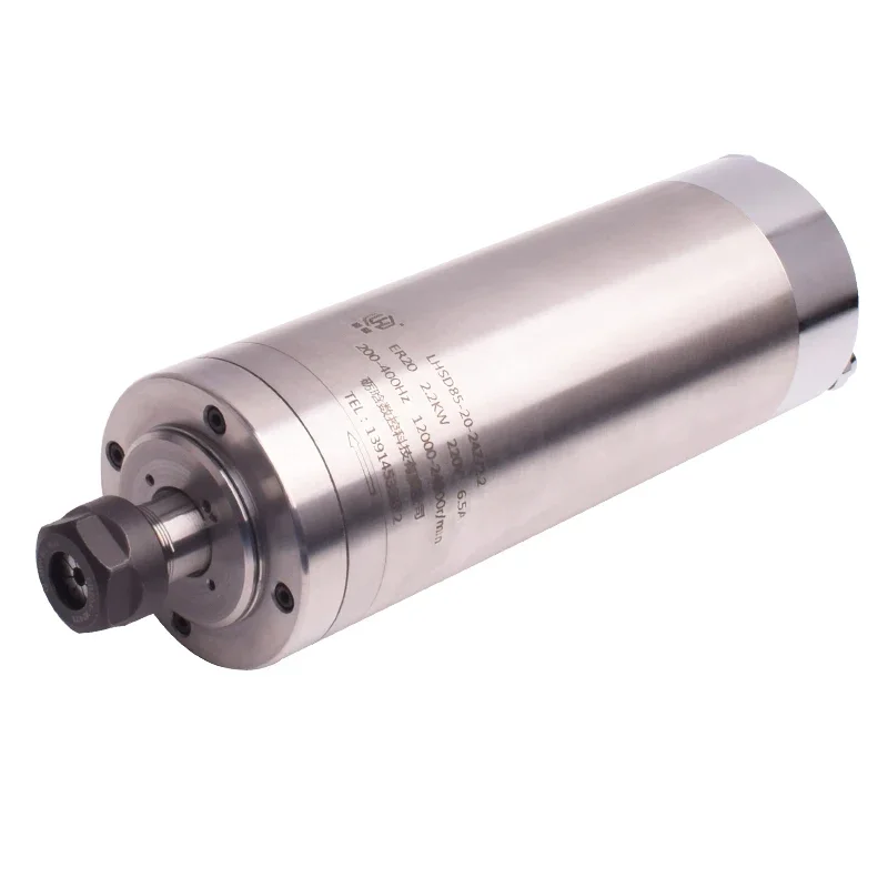 High Speed and High Precision 2.2kw Electric Spindle 85mm Diameter ER20 Engraving Machine Accessories Mold Spindle Motor
High Speed and High Precision 2.2kw Electric Spindle 85mm Diameter ER20 Engraving Machine Accessories Mold Spindle Motor