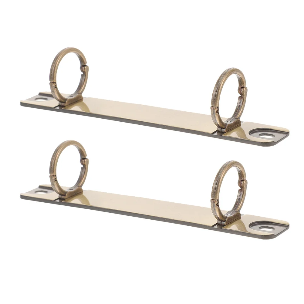 2Pcs Universal Loose-Leaf Binder Rings Metal Detachable 2-Hole Clips for Notebook Document Binding Replacement Binder
2Pcs Universal Loose-Leaf Binder Rings Metal Detachable 2-Hole Clips for Notebook Document Binding Replacement Binder