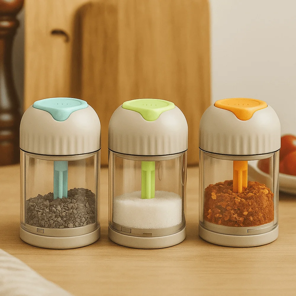 3Pcs Plastic Quantitative Salt Control Bottle Portion Control Sealed Press-Type Spice Dispenser with Docking Hole Salt Jar
3Pcs Plastic Quantitative Salt Control Bottle Portion Control Sealed Press-Type Spice Dispenser with Docking Hole Salt Jar