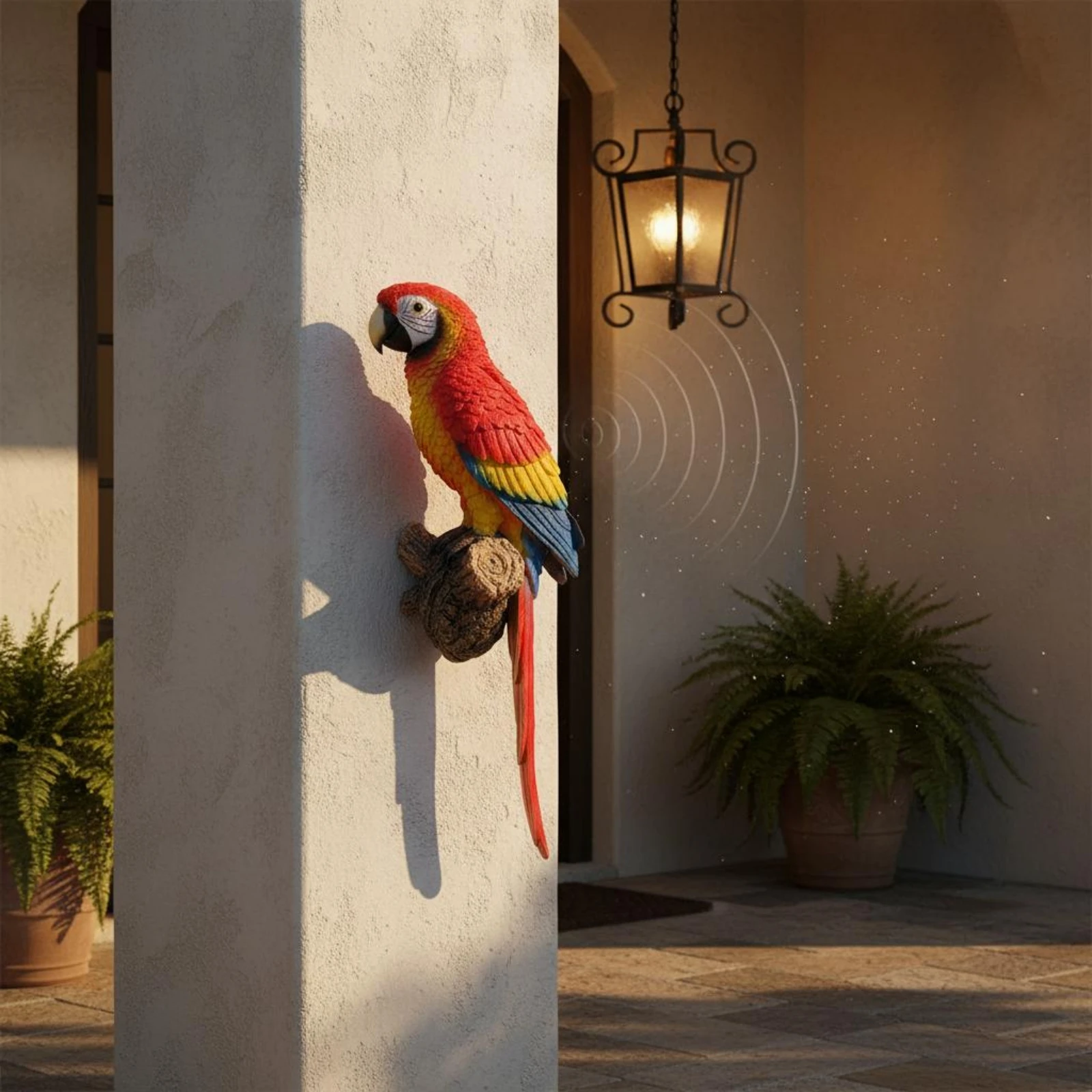 Sound Activated Parrot Easy to Hang Sensor Bird Ornament Resin Parrot Figurine Lifelike Outdoor Decoration Sturdy for Garden
Sound Activated Parrot Easy to Hang Sensor Bird Ornament Resin Parrot Figurine Lifelike Outdoor Decoration Sturdy for Garden