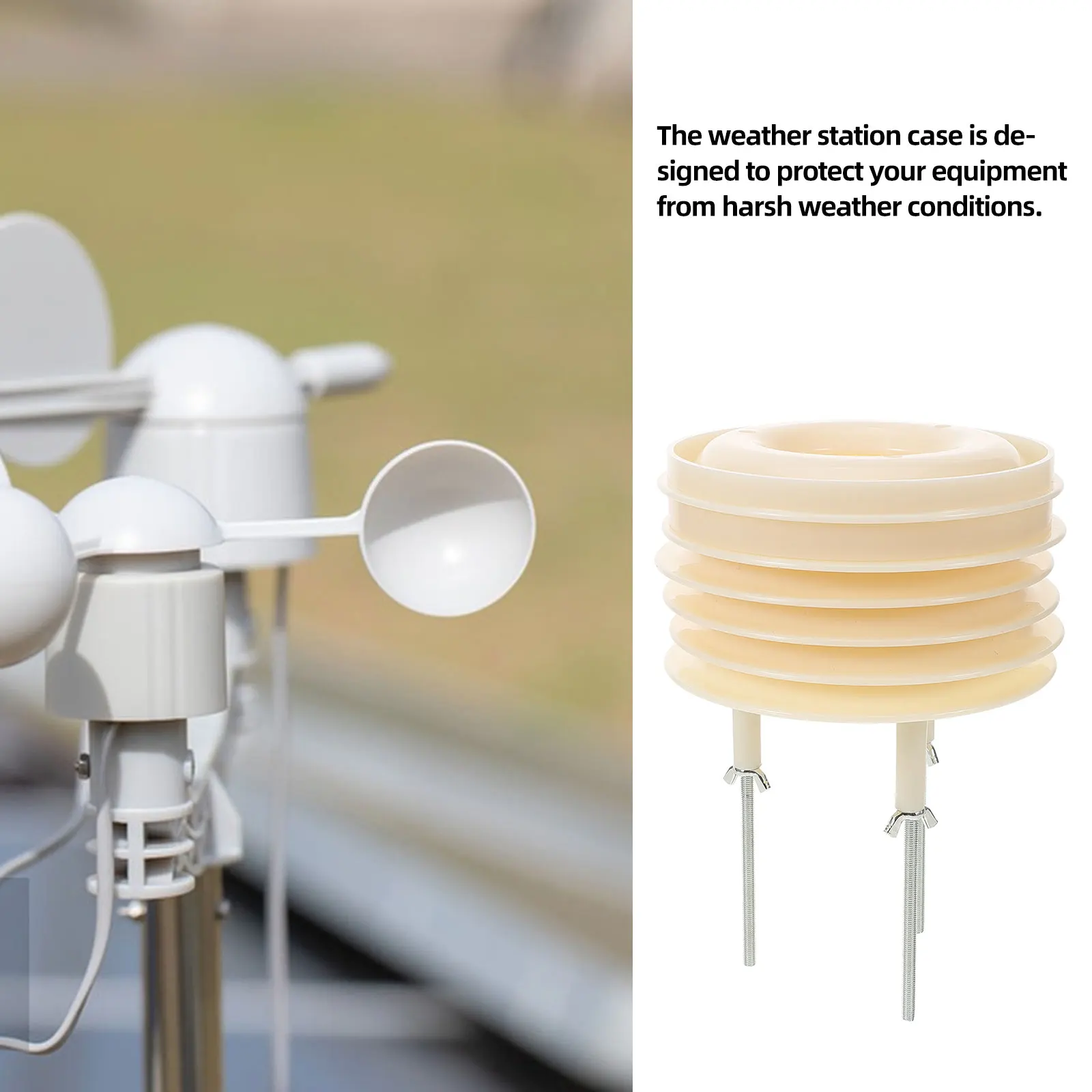 Louver Case Sensor Protector Humidity Temperature Cover Outdoor Durability Waterproof Dustproof Environmental
Louver Case Sensor Protector Humidity Temperature Cover Outdoor Durability Waterproof Dustproof Environmental